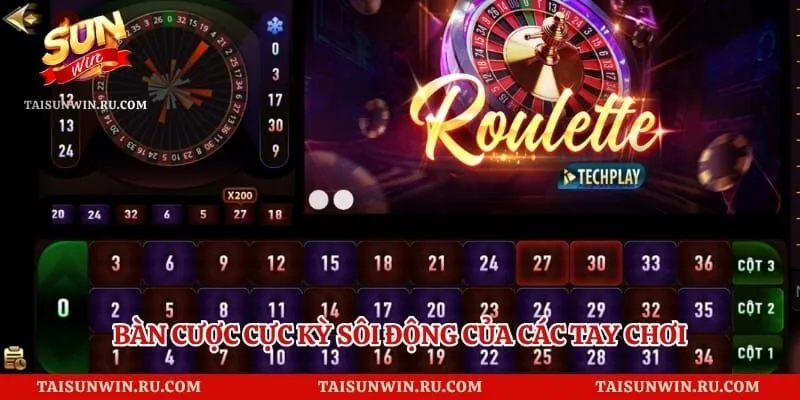 Bàn cược cực kỳ sôi động của các tay chơi