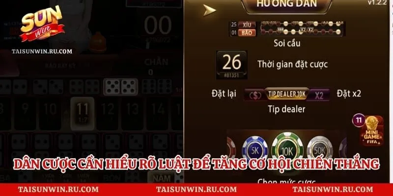 Dân cược cần hiểu rõ luật để tăng cơ hội chiến thắng