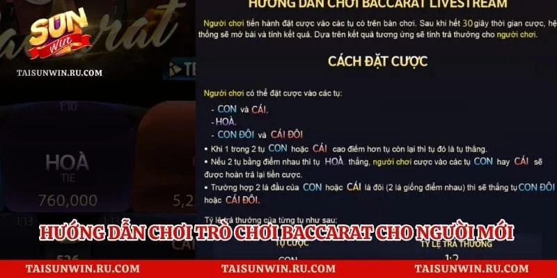 Hướng dẫn chơi trò chơi Baccarat cho người mới qua hiểu đọc cầu