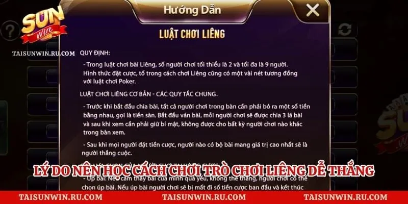 Lý do nên học cách chơi trò chơi Liêng dễ thắng