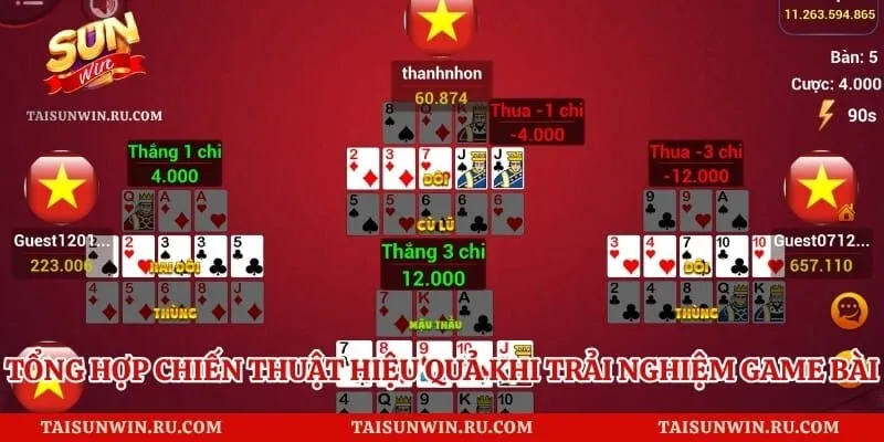 Tổng hợp chiến thuật hiệu quả khi trải nghiệm game bài